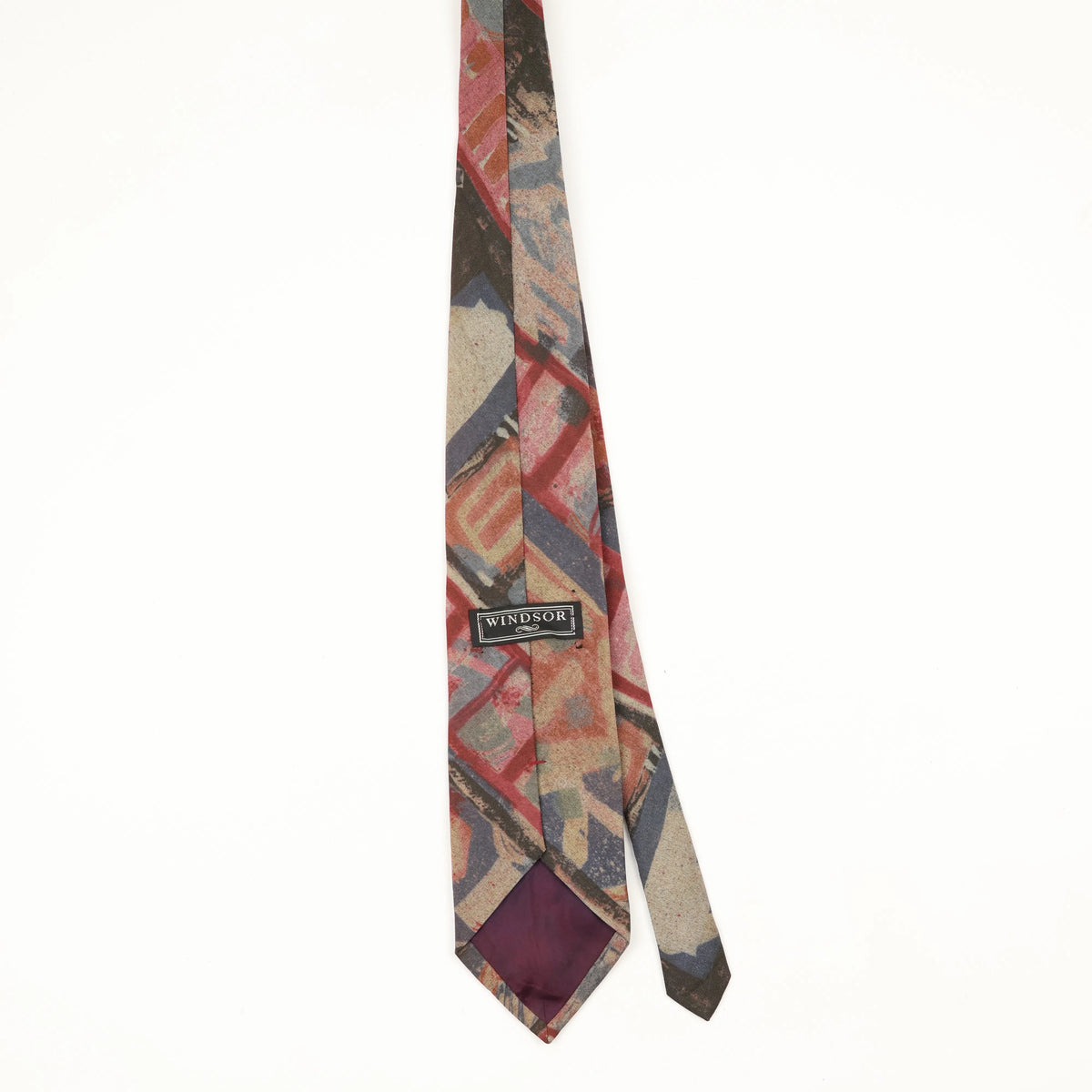 Back Back of Vintage 1990's Abstract Patterned Tie