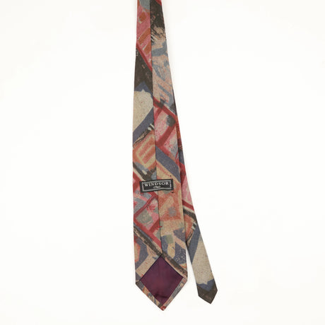 Back Back of Vintage 1990's Abstract Patterned Tie