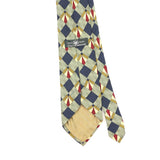 Back Back Detail of Vintage 1990's Croft & Barrow Geometric Patterned Tie