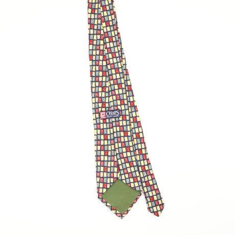 Back Back of Vintage 1990's Chaps by Ralph Lauren Geometric Patterned Tie