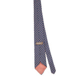 Back Back of Vintage 1980's Yves Saint Laurent Diamonds Geometric Patterned Tie