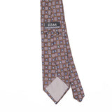 Back Back Detail of Vintage 1990's Squares Geometric Patterned Tie