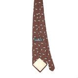 Back Back of Vintage 1990's Mario Valentino Floral Patterned Tie