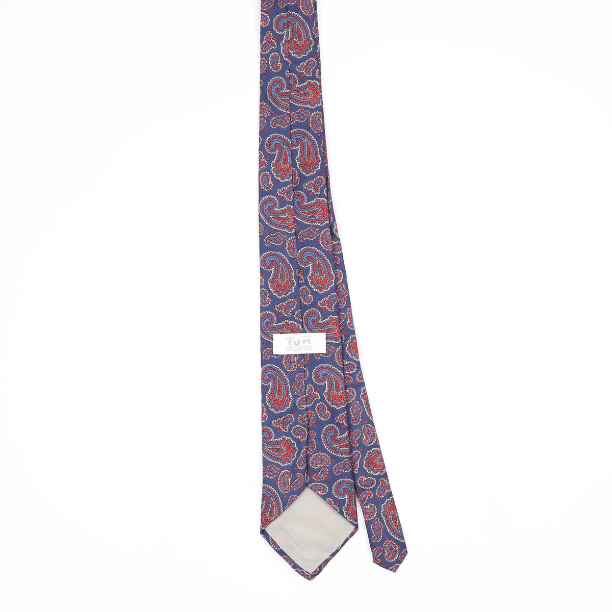 Back Back of Vintage 1990's Paisley Patterned Tie