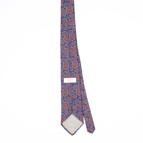 Back Back of Vintage 1990's Paisley Patterned Tie