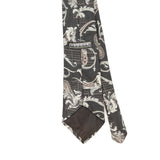 Back Detail of Vintage 1990's Haggar Paisley Patterned Tie