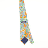 Back Back of Vintage Paisley Patterned Tie