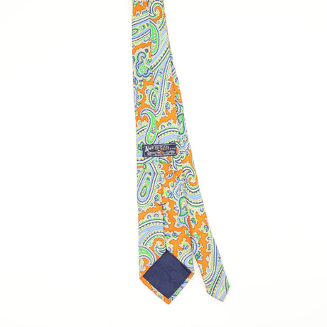 Back Back of Vintage Paisley Patterned Tie