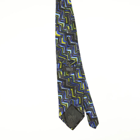 Back Back of Vintage 1990's Kōlte Geometric Patterned Tie