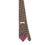 Back Back of Vintage 1990's Geoffrey Beene Geometric Patterned Tie
