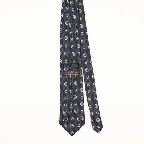Back of Vintage Jos. A. Bank Geometric Patterned Tie
