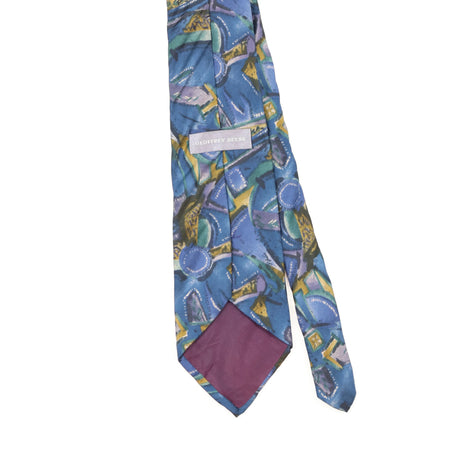 Back Back Detail of Vintage 1990's Geoffrey Beene Abstract Patterned Tie