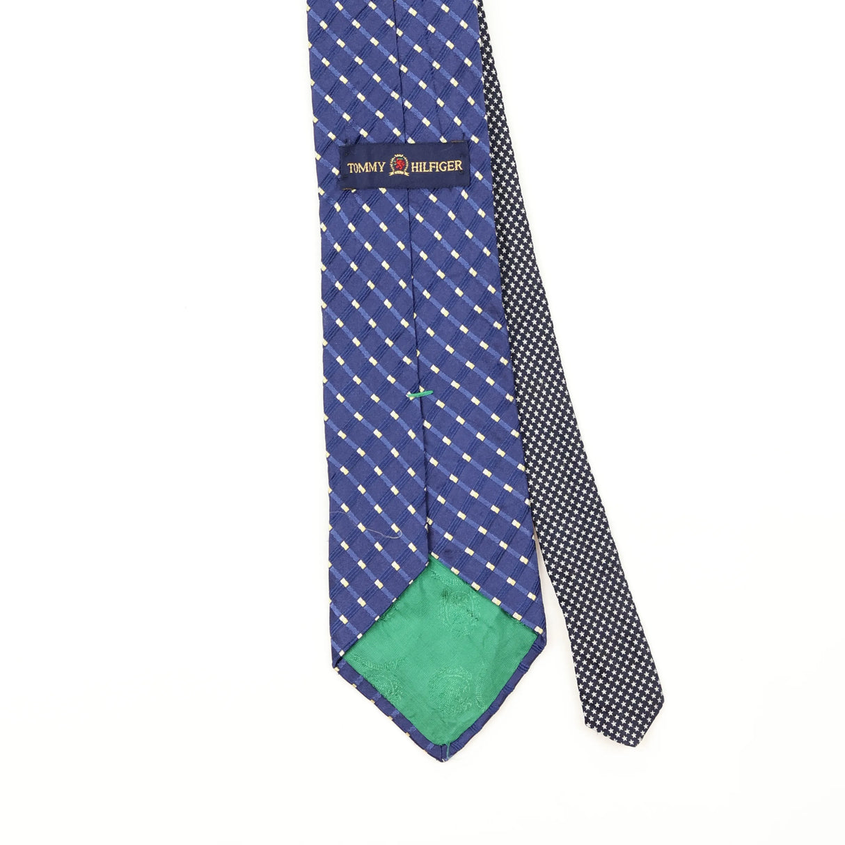 Back Back Detail of Vintage 1990's Tommy Hilfiger Geometric Patterned Tie