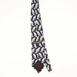 Back Back of Vintage 1990's Zylos Geometric Patterned Tie