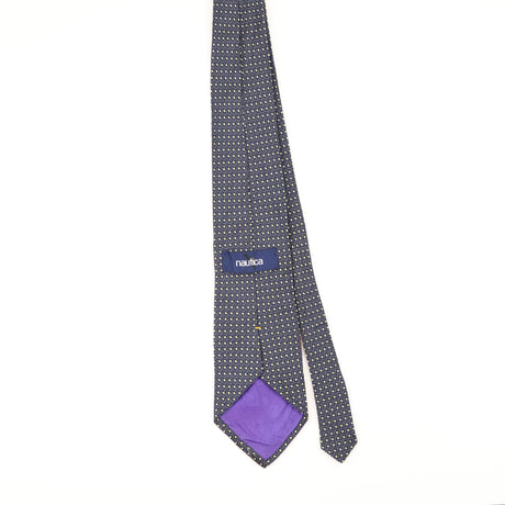 Back of Vintage Nautica Geometric Patterned Tie