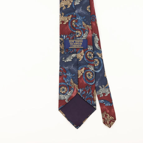 Back Detail of Vintage 1990's Abstract Patterned Tie