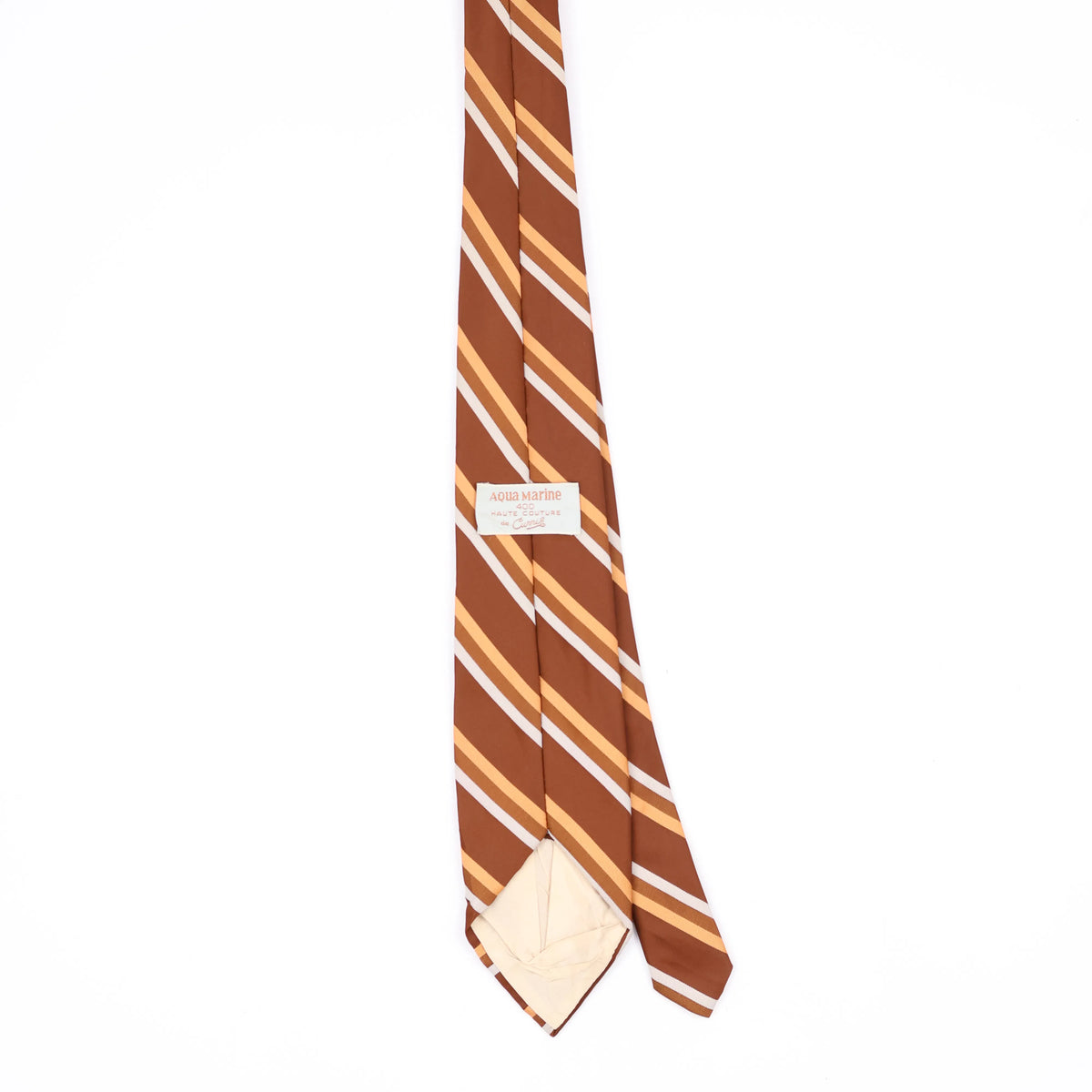 Back Back of Vintage 1980's Striped Patterned Tie
