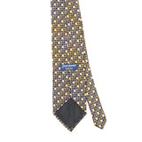 Back Back Detail of Vintage Circles Geometric Patterned Tie