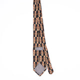 Back Back of Vintage 1990's Robert Talbott Geometric Patterned Tie
