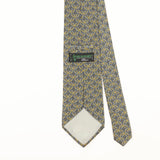 Back Detail of Vintage 1990's Tie Rack Beaufort Geometric Patterned Tie