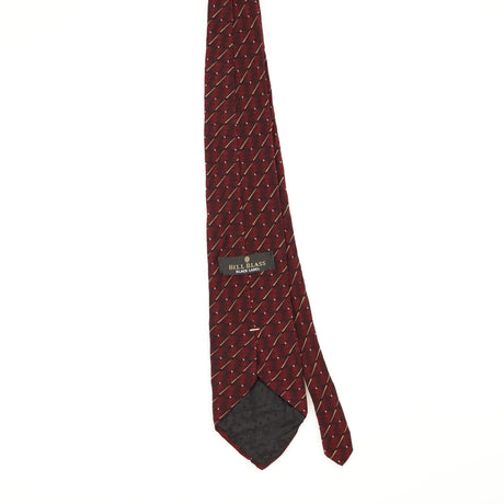Back Back of Vintage Bill Blass Geometric Patterned Tie