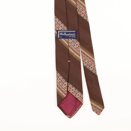 Back Detail of Vintage 1960's Par Excellence Striped Patterned Tie