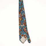 Back Back of Vintage 1990's J.T. Beckett Floral Patterned Tie