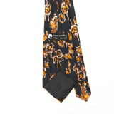 Back Back Detail of Vintage 1980's Pierre Cardin Abstract Patterned Tie