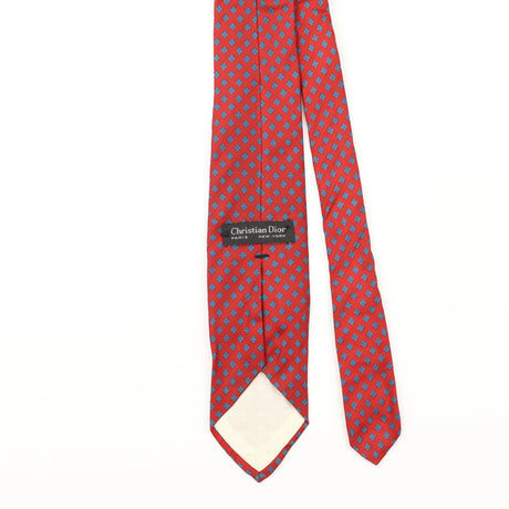 Back Detail of Vintage Christian Dior Geometric Patterned Tie