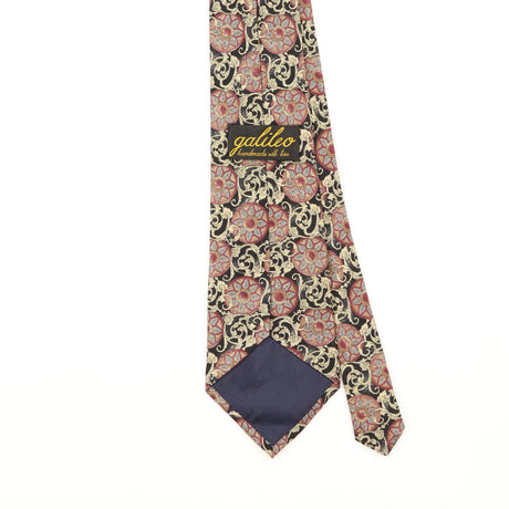 Back Detail of Vintage 1990's Geometric Patterned Tie