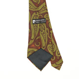 Back Back Detail of Vintage 1980's Pierre Cardin Paisley Patterned Tie