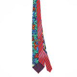 Back Back of Vintage 1990's Rush Limbaugh Abstract Patterned Tie