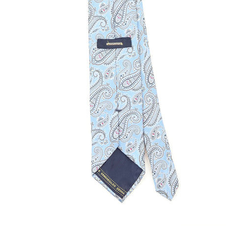 Back Back Detail of Vintage 1990's Ermenegildo Zegna Paisley Patterned Tie