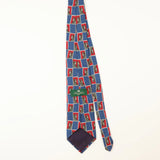 Back of Vintage Tom James Geometric Patterned Tie