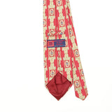 Back Back Detail of Vintage 1990's Tie Rack Royal Academy Of Arts Geometric Patterned Tie