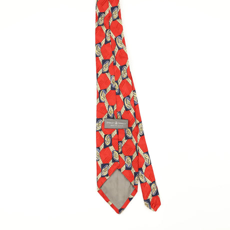 Back Back of Vintage 1990's Robert Talbott Best Of Class Geometric Patterned Tie