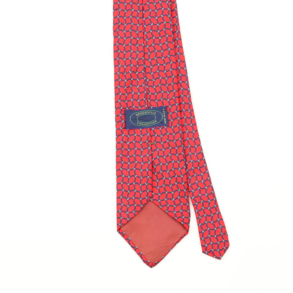 Back Detail of Vintage 1990's Geometric Patterned Tie