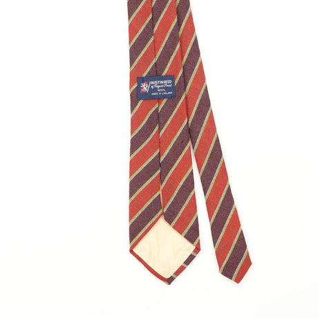 Back Detail of Vintage 1980's Austin Reed Striped Patterned Tie