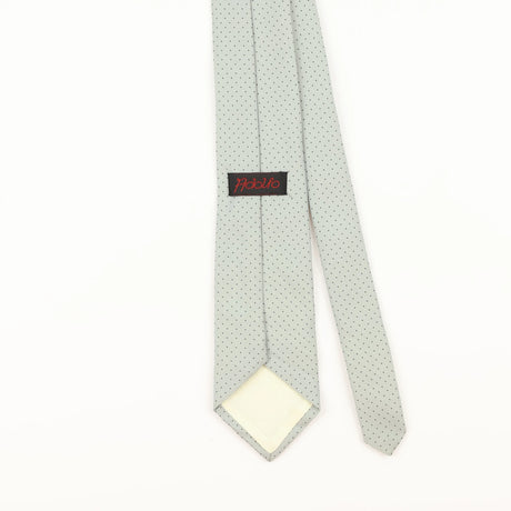 Back Detail of Vintage 1980's Polka Dot Patterned Tie