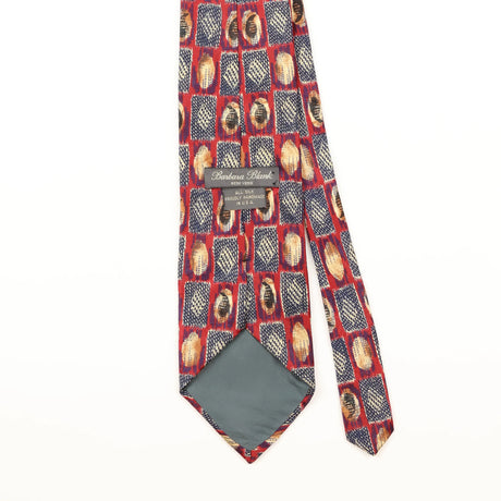 Back Detail of Vintage 1990's Geometric Patterned Tie