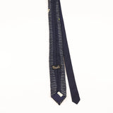 Back of Vintage 1990's Textured Floral Patterned Tie