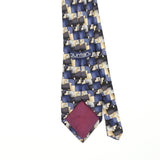 Back Back Detail of Vintage 1990's Puritan Geometric Patterned Tie