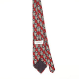 Back of Vintage 1990's Louis Feraud Paris Geometric Patterned Tie