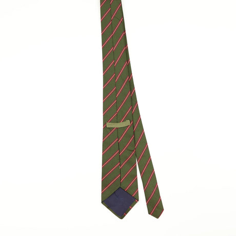 Back of Vintage 1990's Burberry Striped Patterned Tie