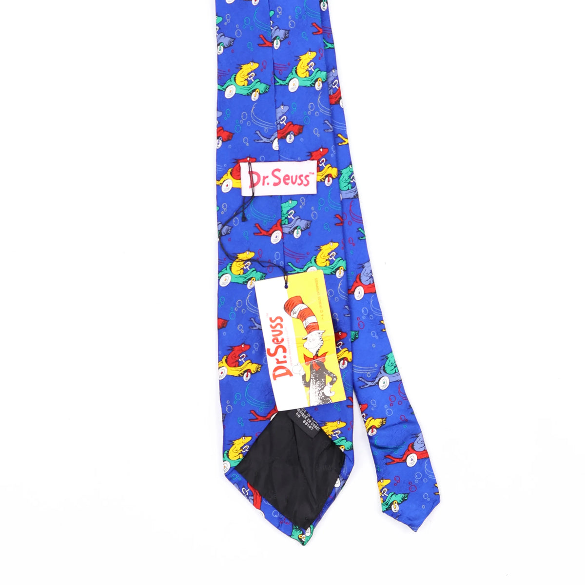 Back Back Detail of Vintage 1990's Dr. Seuss BNWT Cartoon Patterned Tie