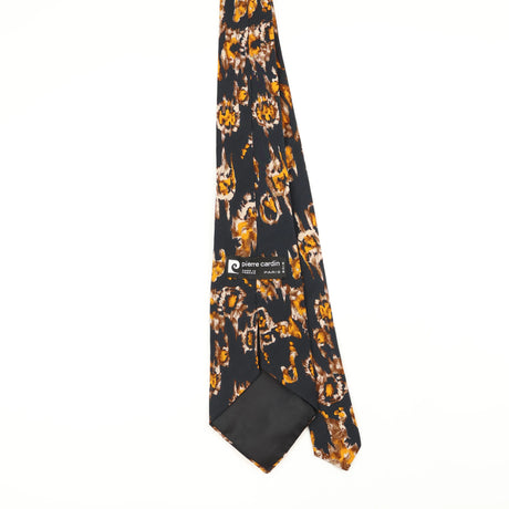 Back Back of Vintage 1980's Pierre Cardin Abstract Patterned Tie