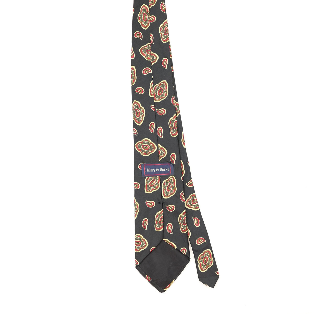 Back Back of Vintage 1990's Paisley Patterned Tie