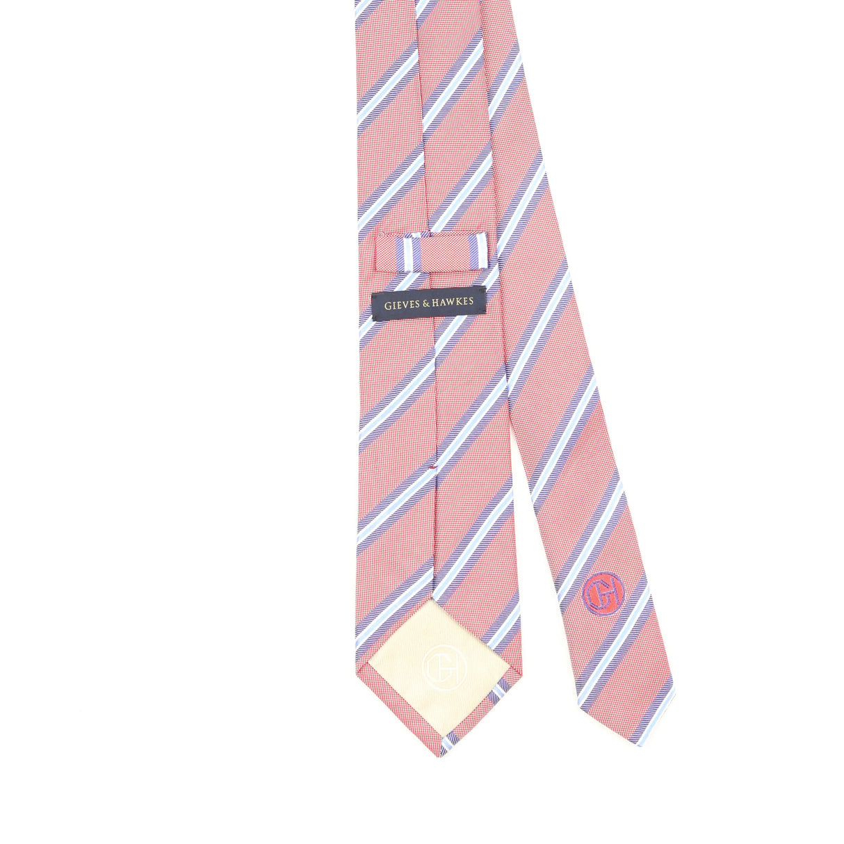 Back Detail of Vintage Gieves & Hawkes Striped Patterned Tie