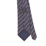 Back Detail of Vintage 1990's Ermenegildo Zegna Geometric Patterned Tie