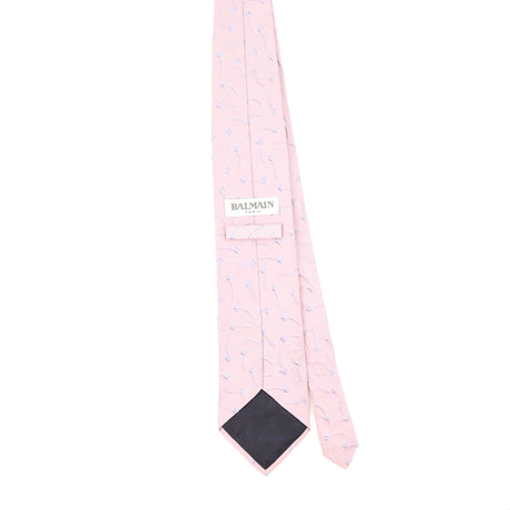 Back Back of Vintage 1990's Pierre Balmain Floral Patterned Tie
